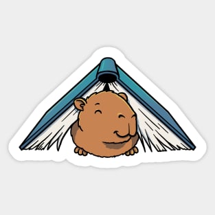 Capybara in a good book Sticker